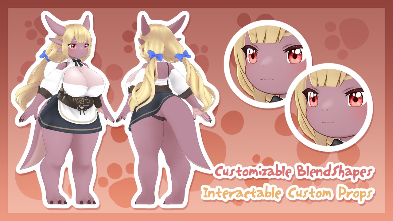 Media 1 for listing Monster Girl - Daphne The Little Kobold / UE & VRChat Ready