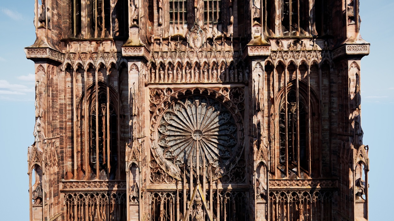 Media 1 for listing Strasbourg Cathedral facade - Raw photogrammetry scan