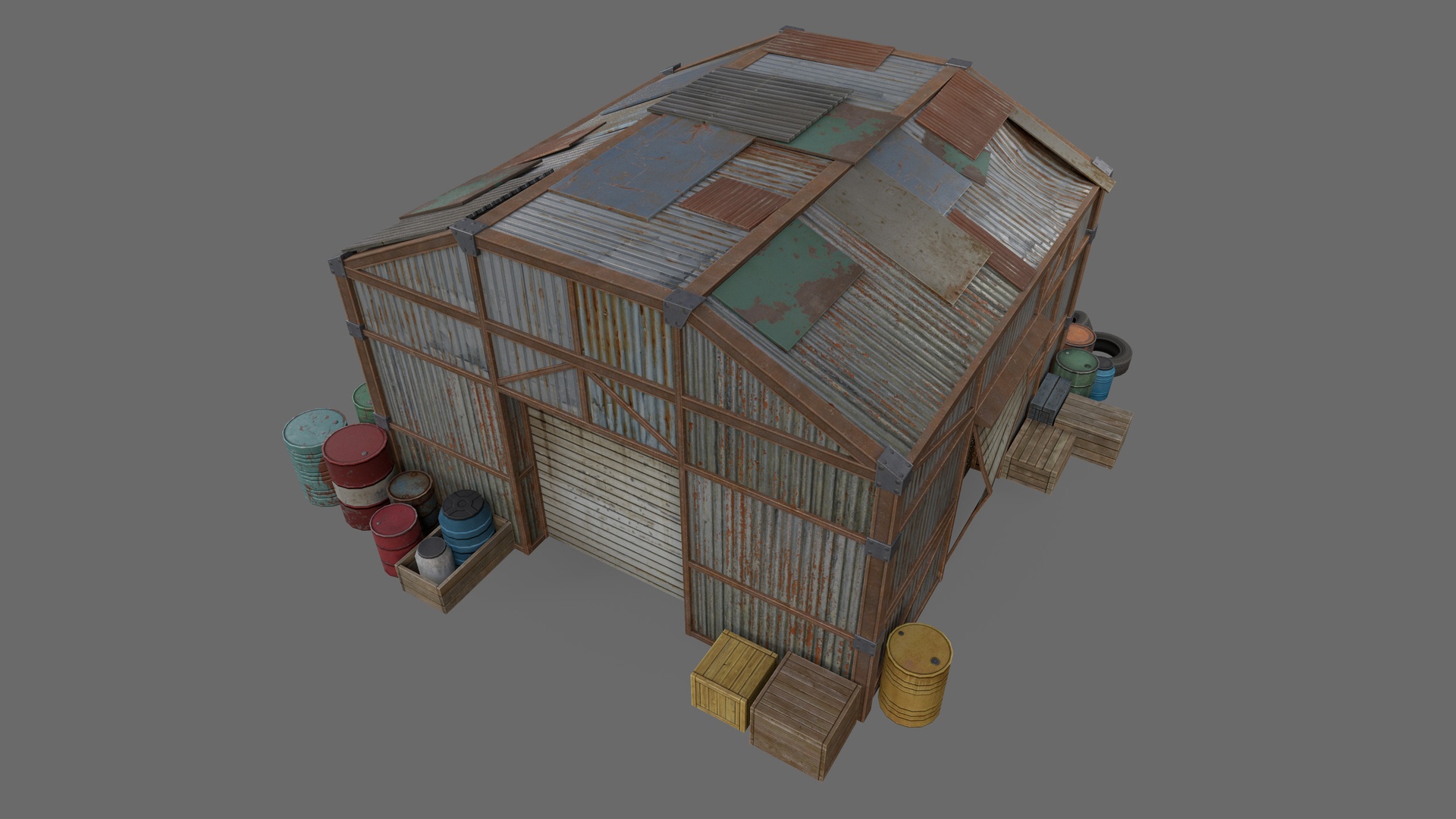 Media 1 for listing Post-Apocalyptic Industrial Hangar