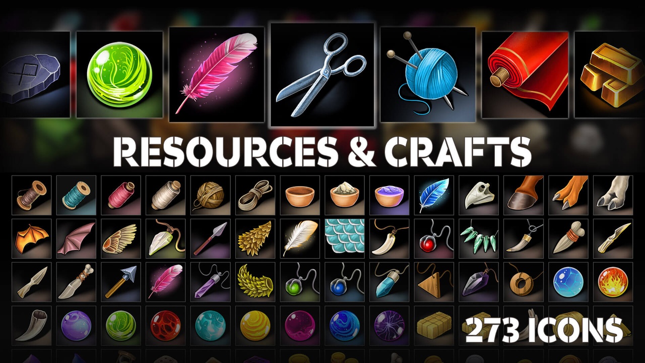 Media 1 for listing Resources And Craft - Icons