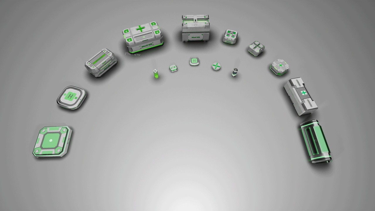 Media 1 for listing Sci-Fi Health Pack