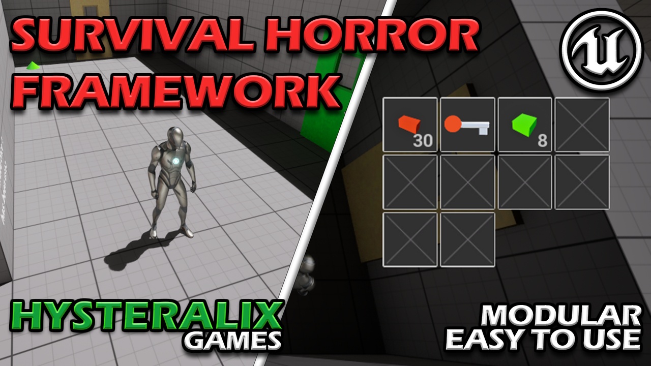 Media 1 for listing Survival Horror Framework (UE5) – Modular Gameplay System