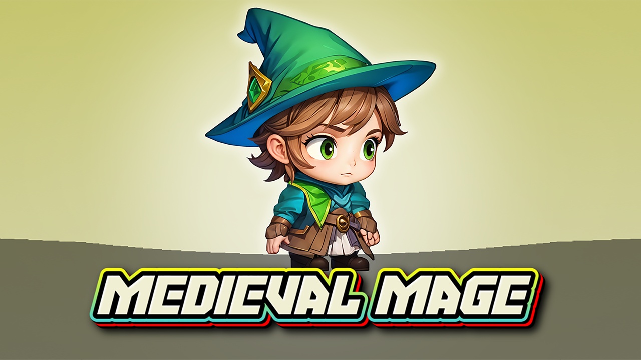 Media 1 for listing Medieval Mage - 2D Animated Character (Spriter)