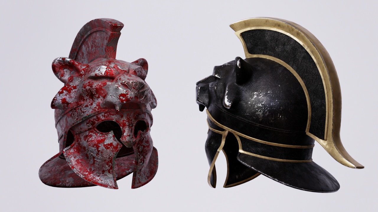 Media 1 for listing Gameready Gladiator Helmet "Lion"