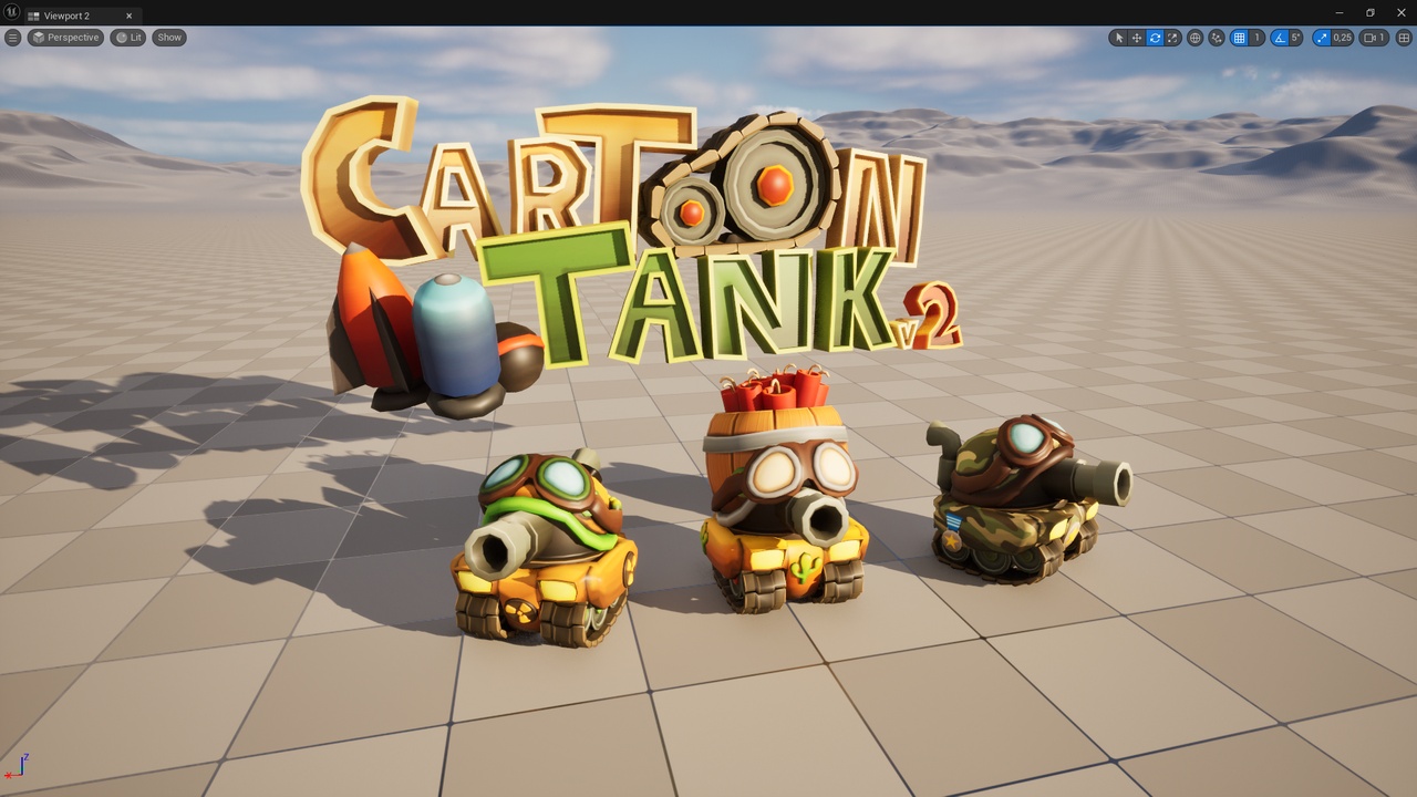 Media 1 for listing Cartoon Tank v2
