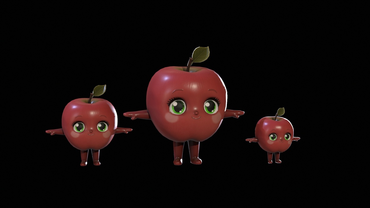 Media 1 for listing Chibi Fruit Apple two