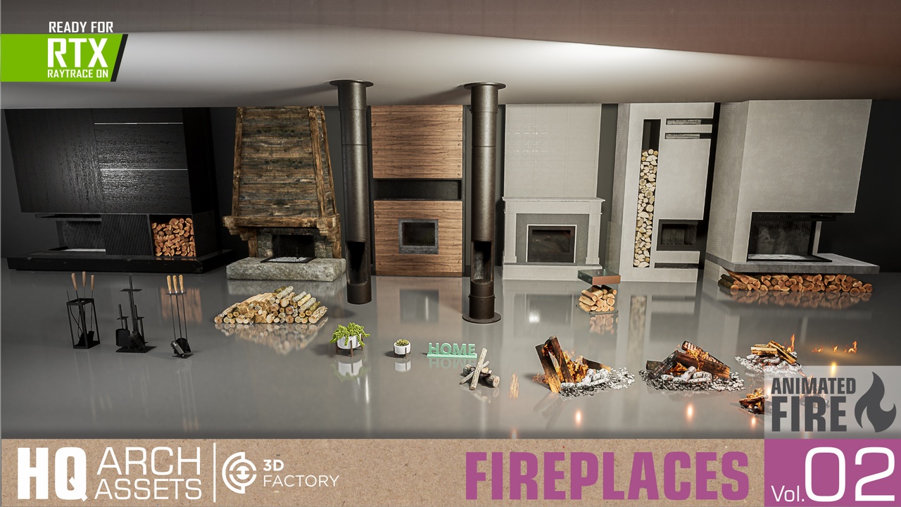 Media 1 for listing HQ Fireplaces Vol. 2