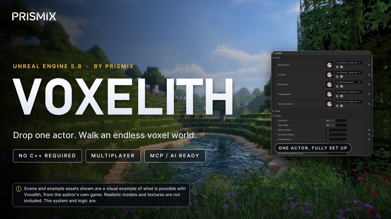Media 1 for listing Voxel Terrain Plugin - Voxelith