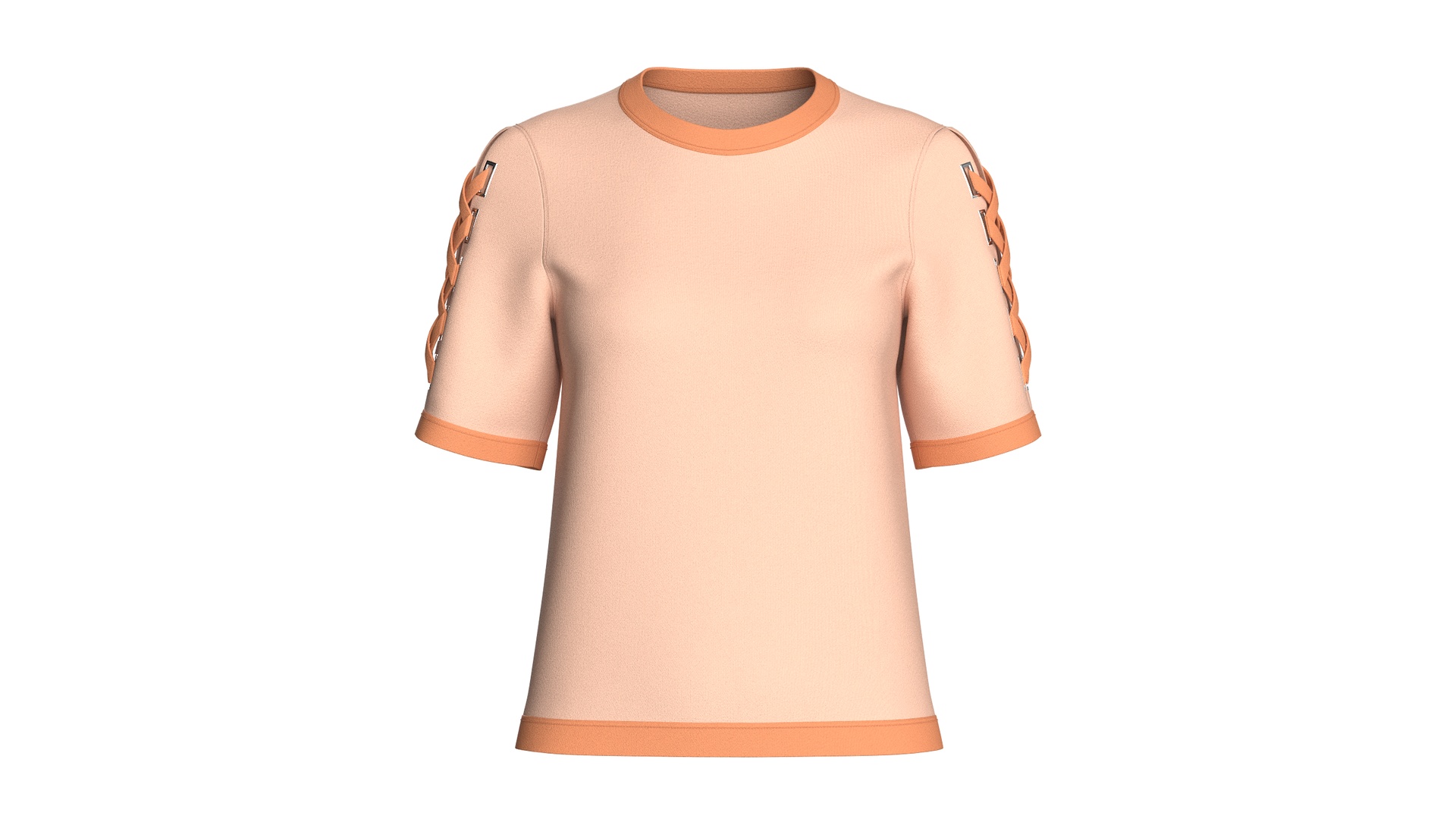 Media 1 for listing Girls Lace - Up Short Sleeve Tshirt | High Poly