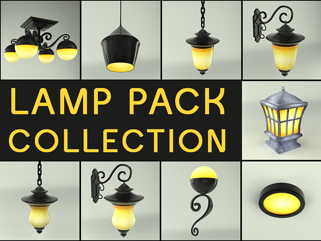 Lamp Lighting Pack Set Collection ilanı için 1. medya