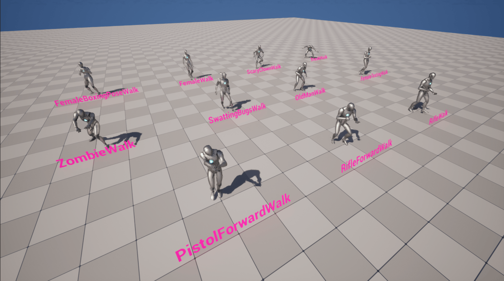 Basic Walk Cycle Animation Pack | Fab