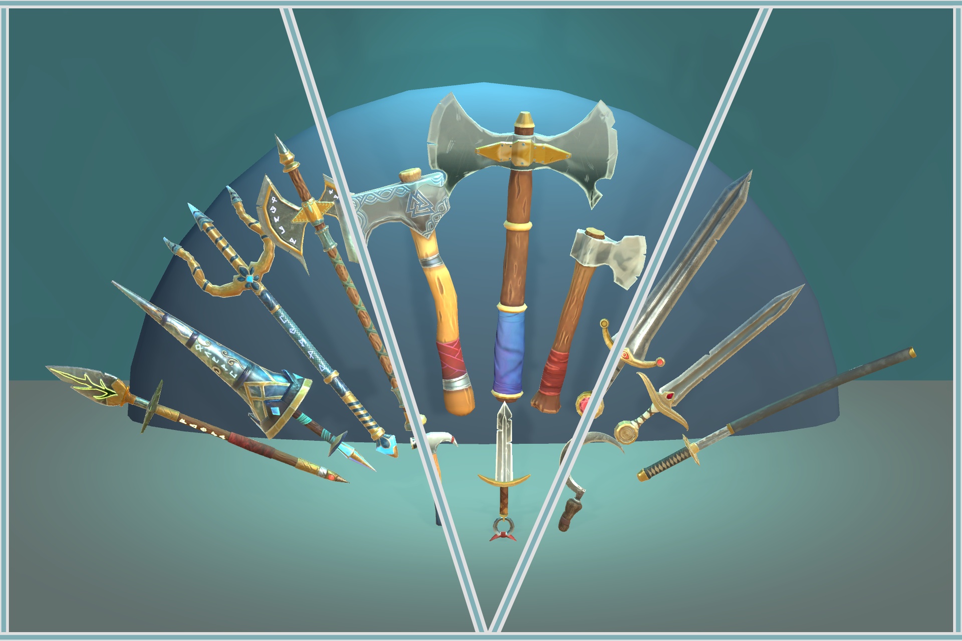 Media 1 for listing Stylized-Realistic Melee Weapon Pack