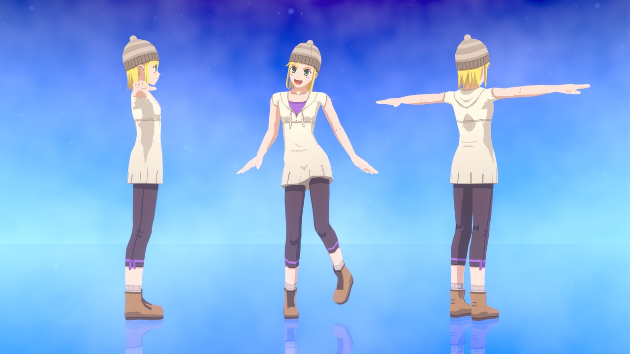 Media 1 for listing Cartoon Anime Lowpoly Character girl | Marian