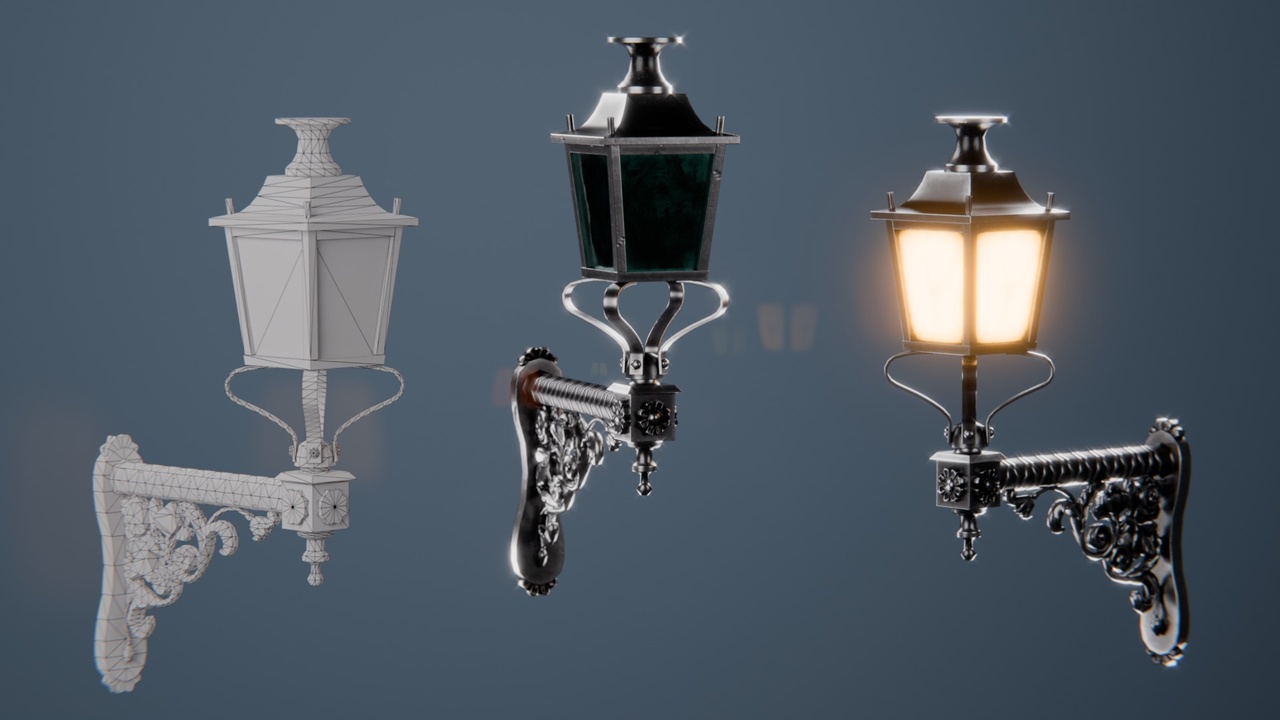 Media 1 for listing Antique Wall Lanterns - Steel
