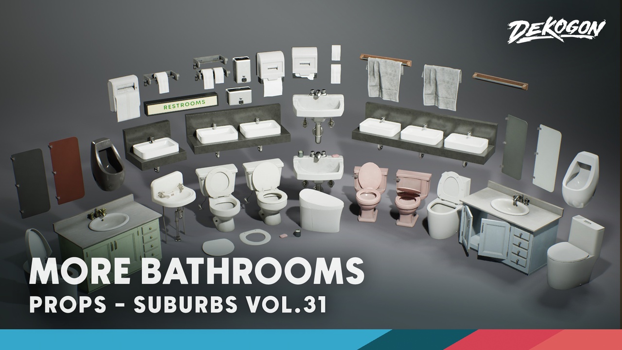 Media 1 for listing Suburbs VOL.31 - More Bathrooms (Nanite and Low Poly)