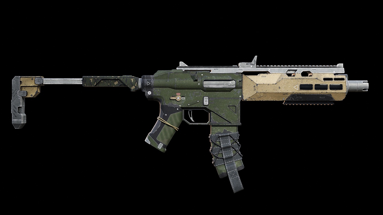 Media 1 for listing Sci-Fi Modular Submachine Gun - Game Ready