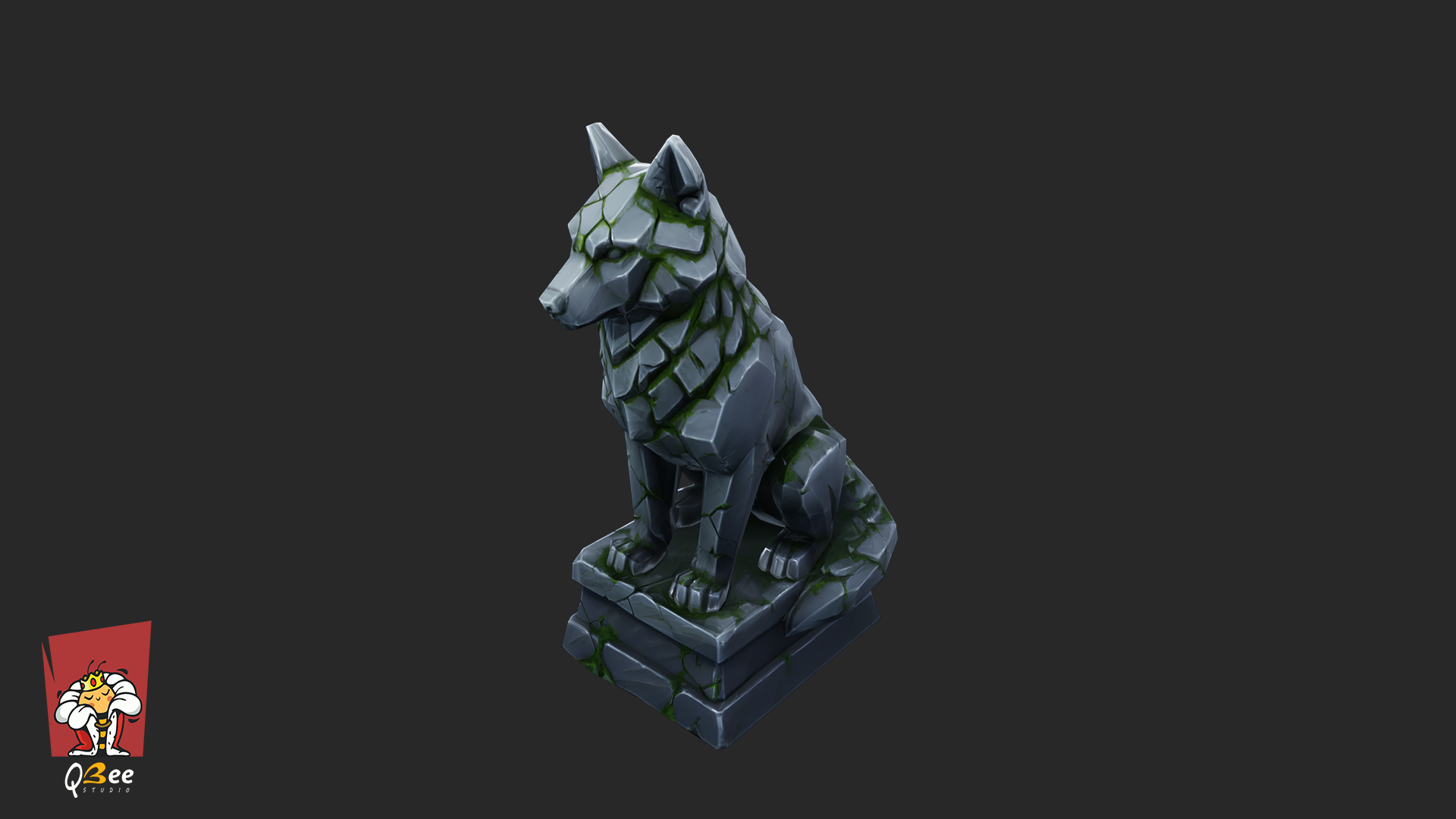 Stylized Wolf Statue | Fab