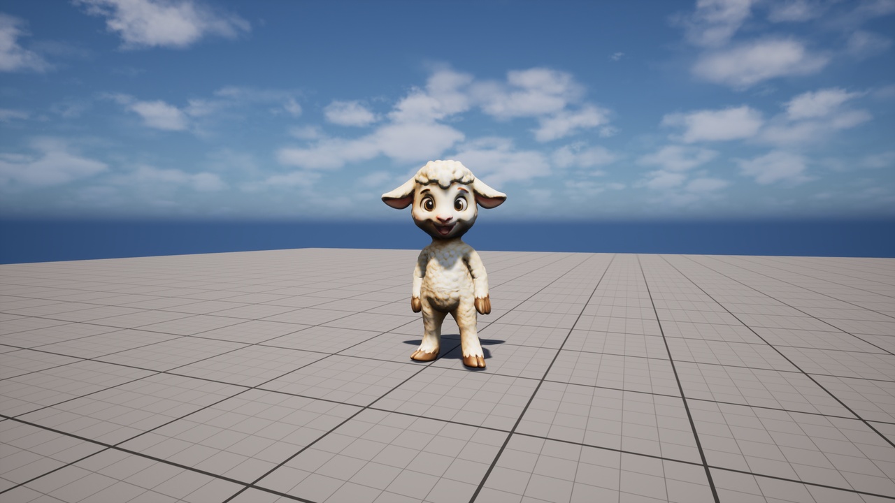 Media 1 for listing Stylized lamb character for Unreal Engine 5