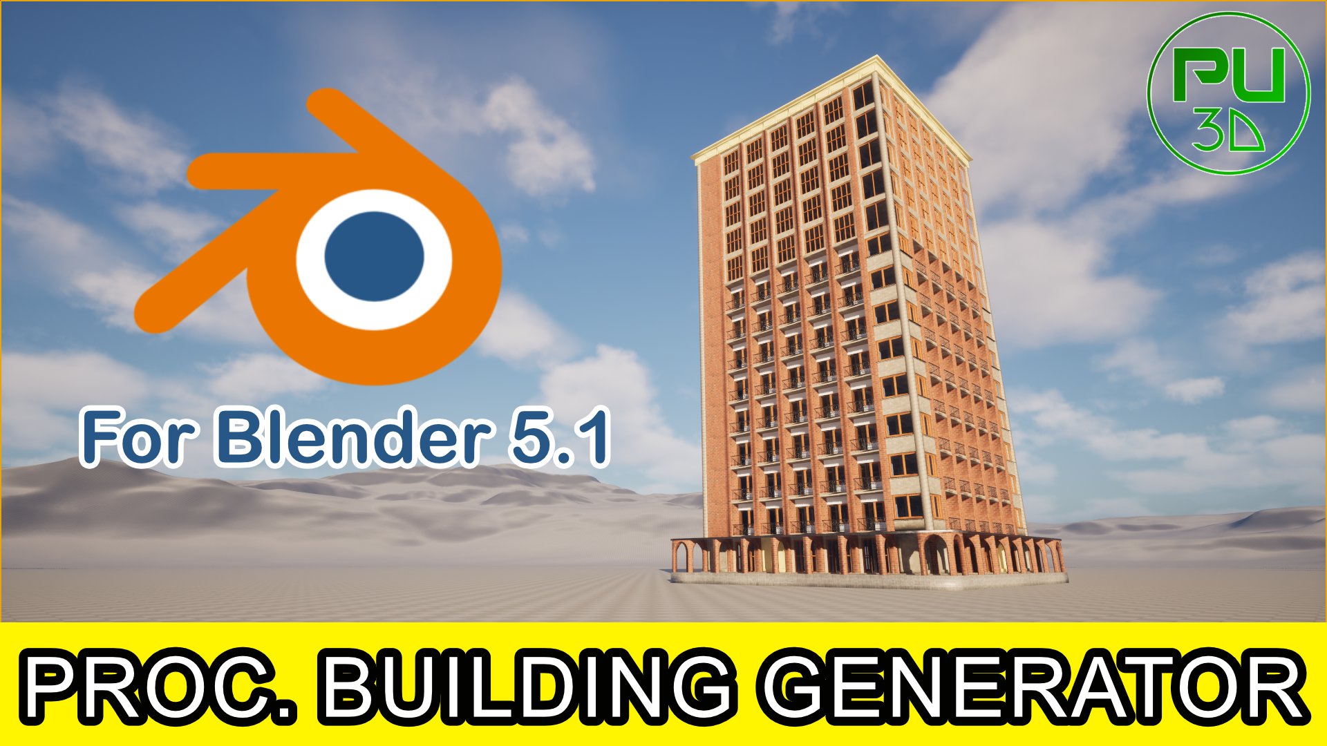 Build Generation Procedural Modular Building Generator (Blender 5.1) | Fab