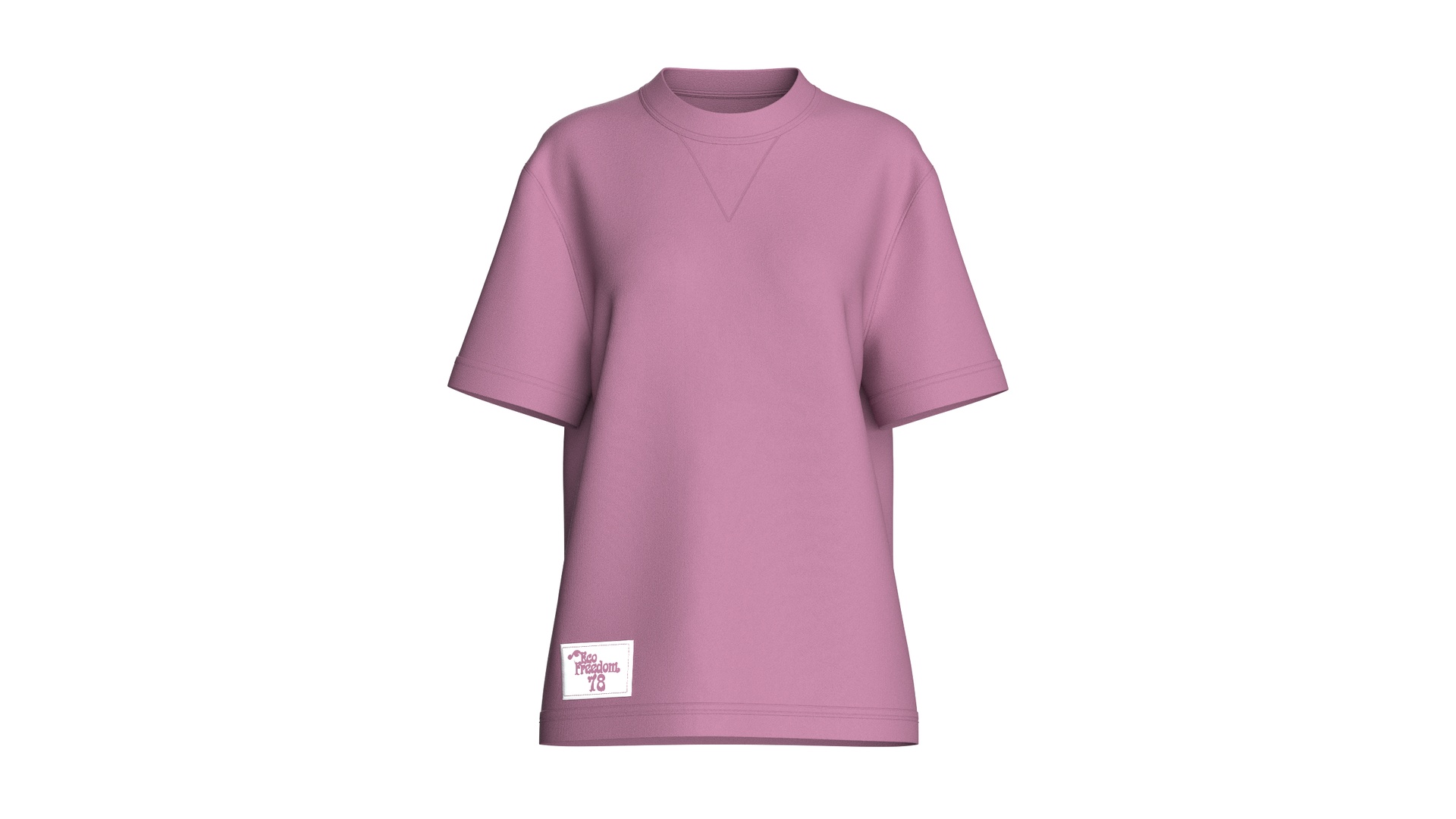 Media 1 for listing Girls Crew - Neck Tshirt With Patch | High Poly