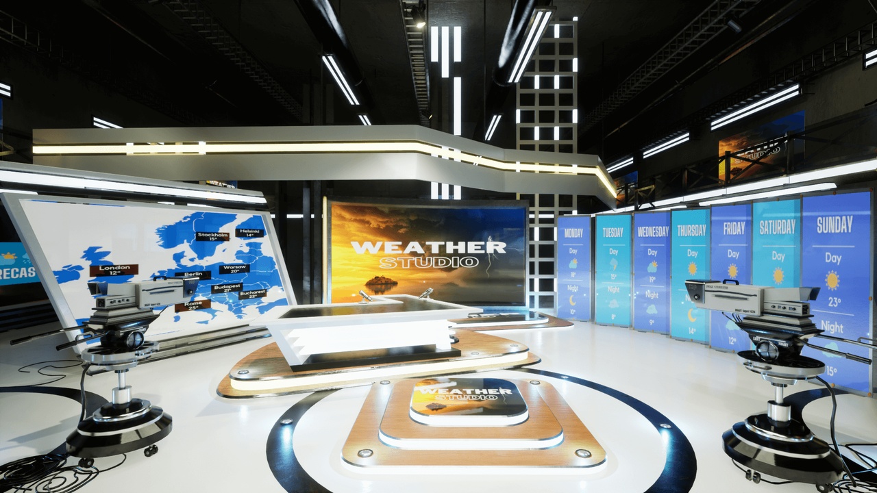 Empty Weatherstudio Weather TV Studio | Fab