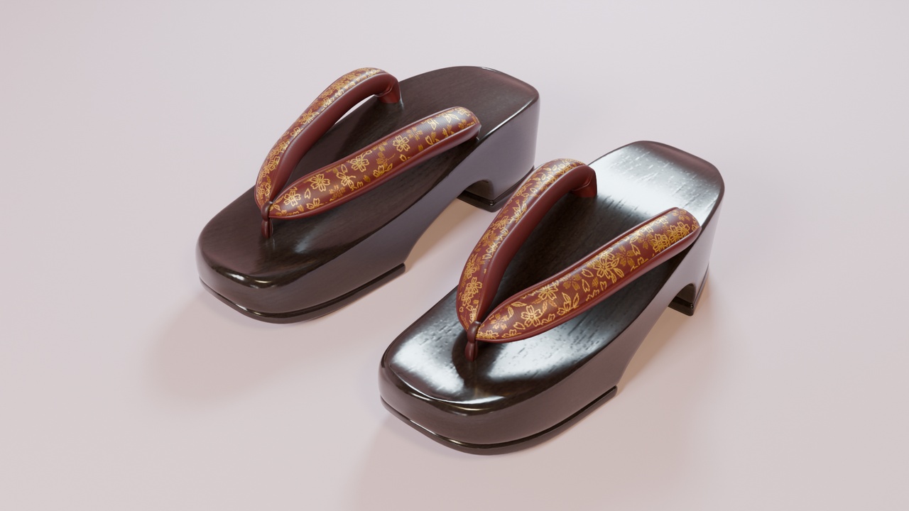 Media 1 for listing Elegant Japanese Sandals (GETA)