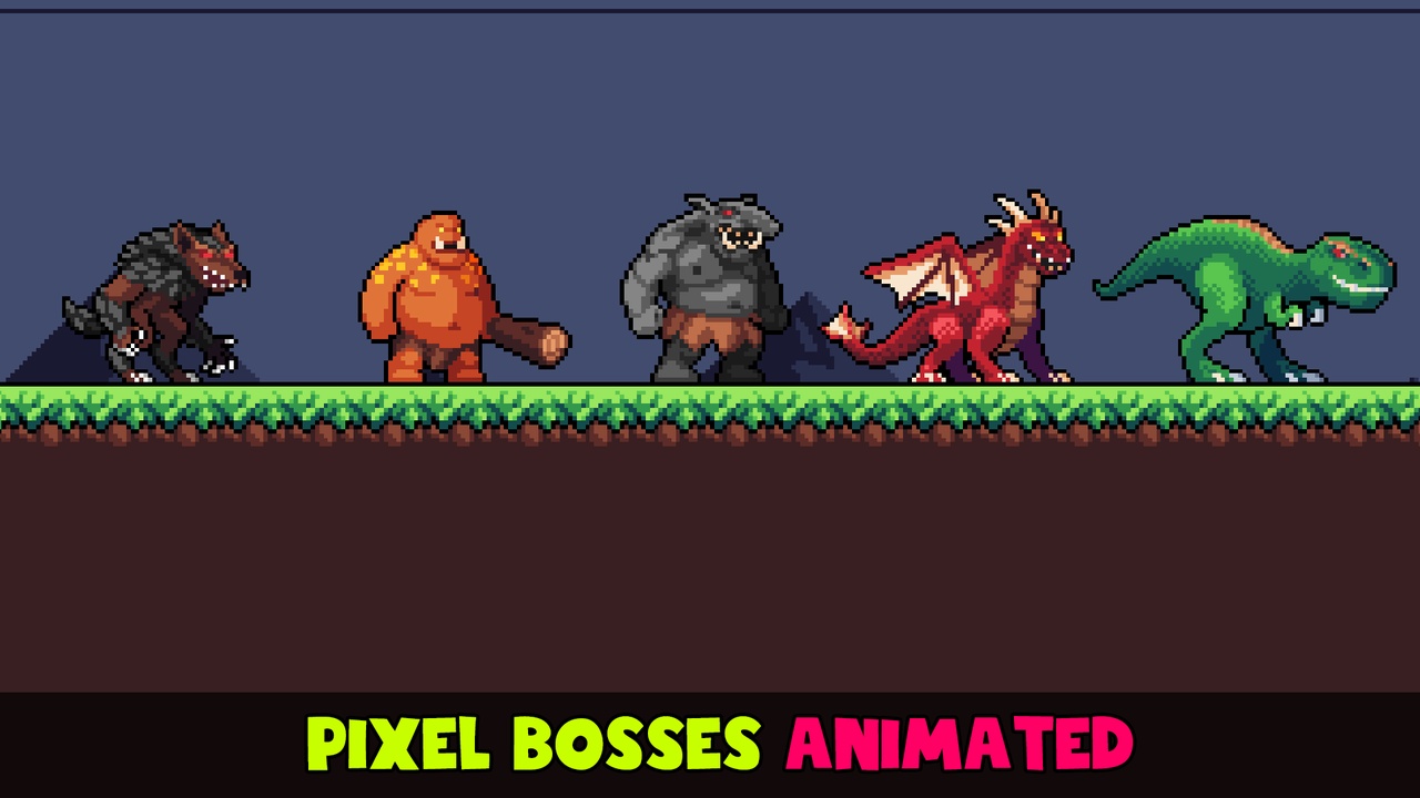 Media 1 for listing Pixel Monsters Animated Boss Pack