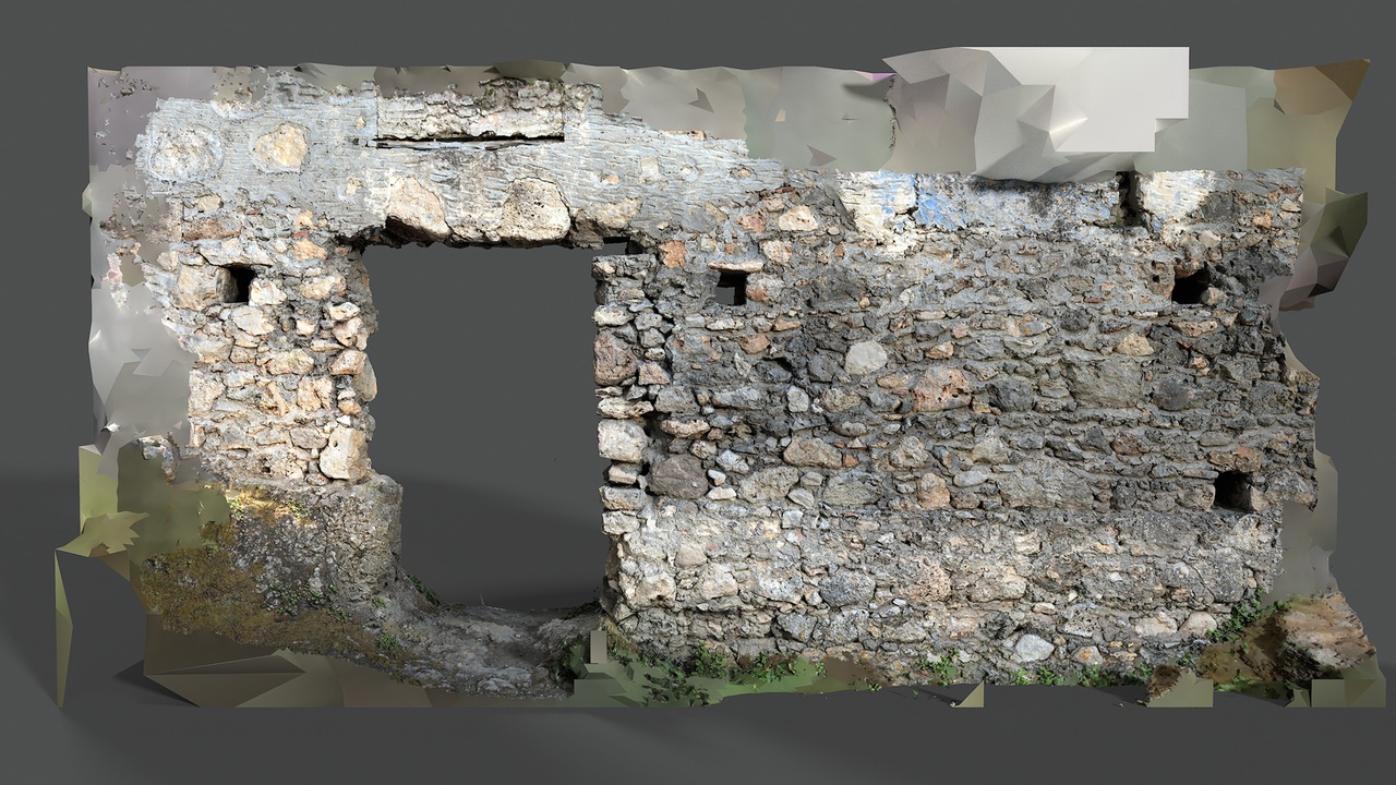 Media 1 for listing Abandoned Village Surface Scan - Stone Wall 17