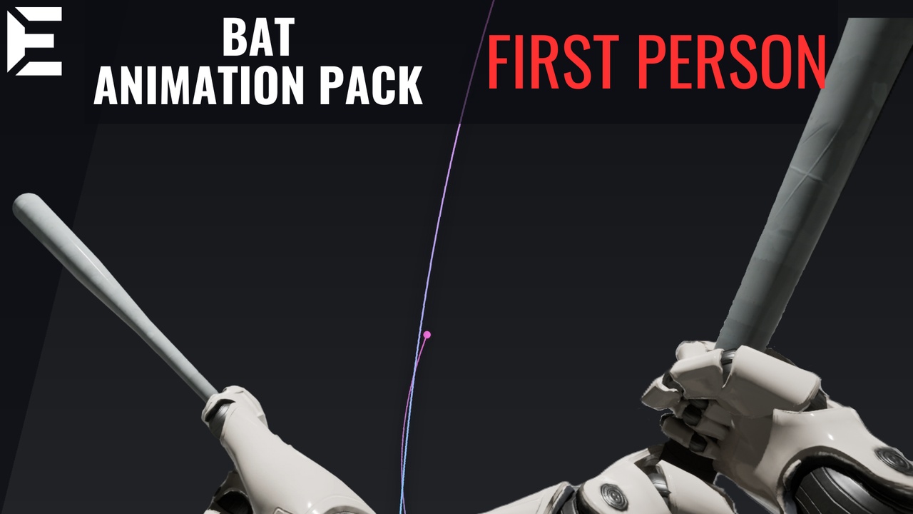 Media 1 for listing First person | Bat animation pack | modular swings | game ready
