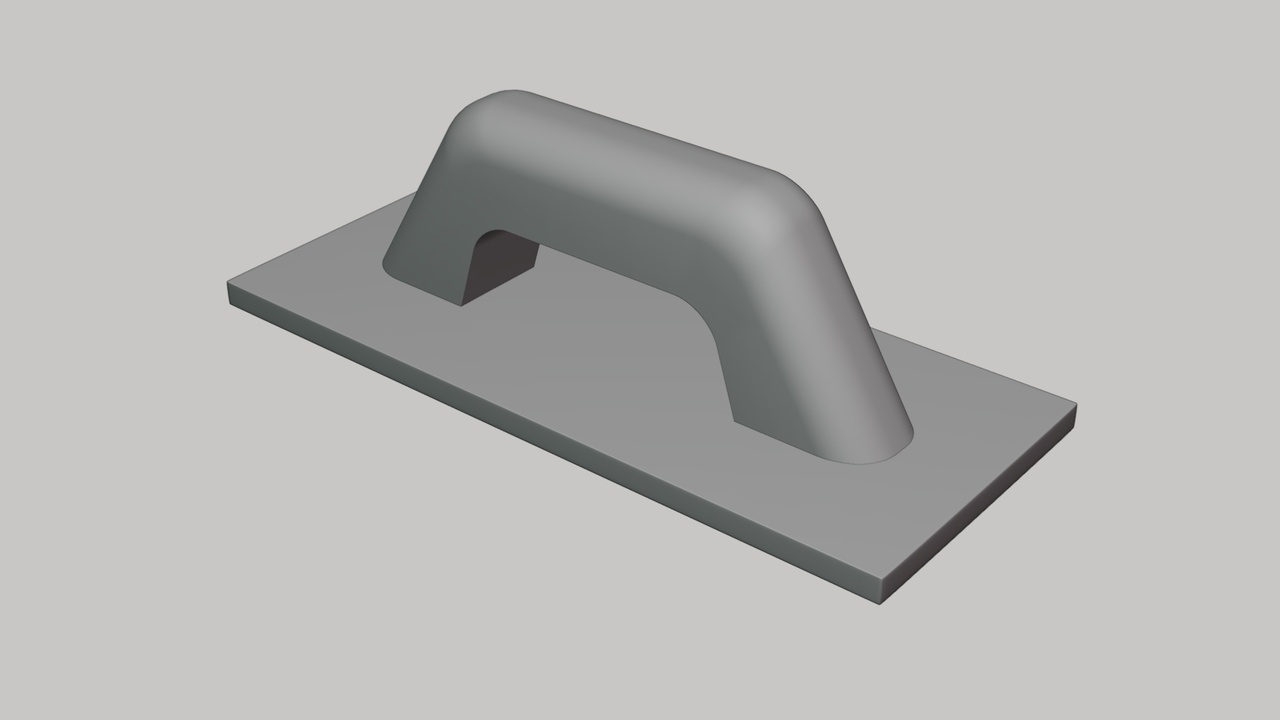 Media 1 for listing Wooden Handle Trowel - Geometry Only No Textures No Materials