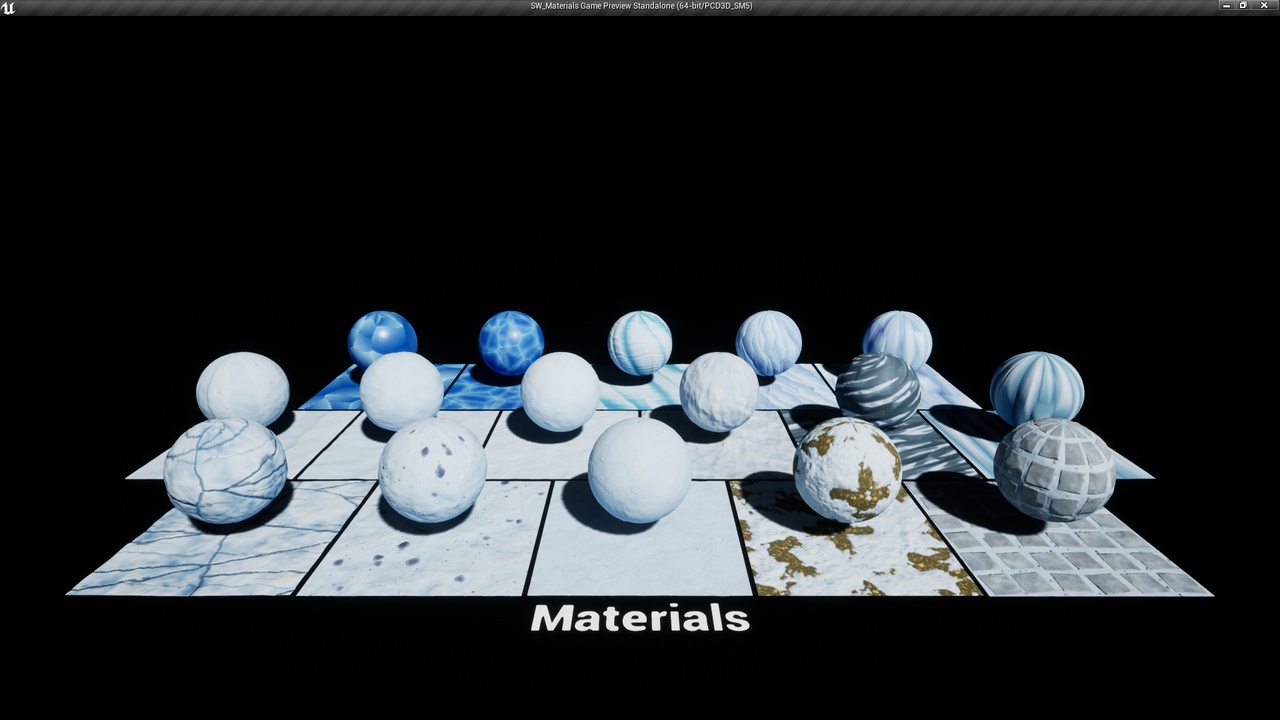 Media 1 for listing Stylized Winter Material Pack