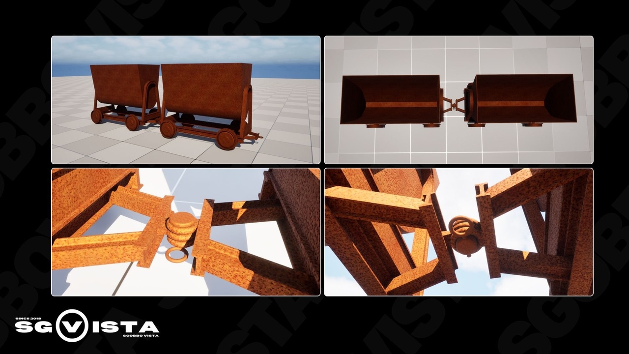 商品 Mining Cart | incl. Rails, Spline and PBR 的媒体 1