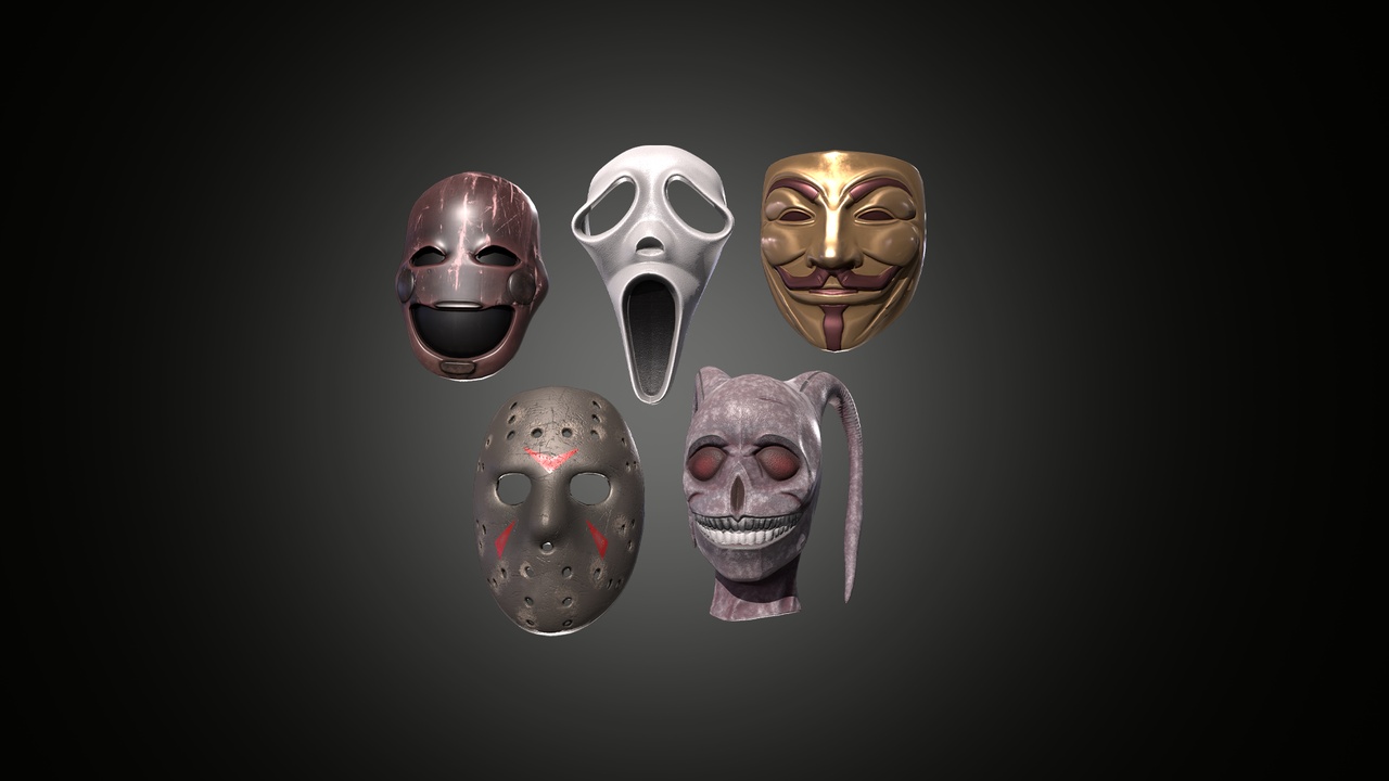 Media 1 for listing Halloween Mask Pack
