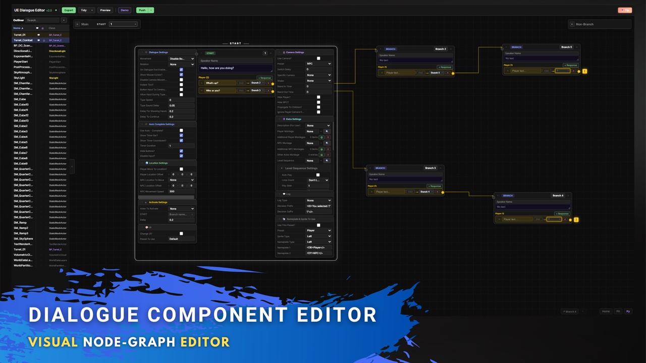 Media 1 for listing Dialogue Component Editor