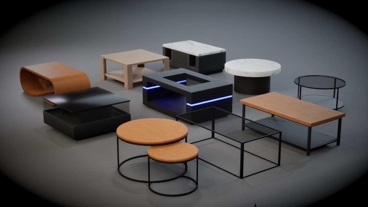 Media 1 for listing Coffee Table Collection – 10 Models