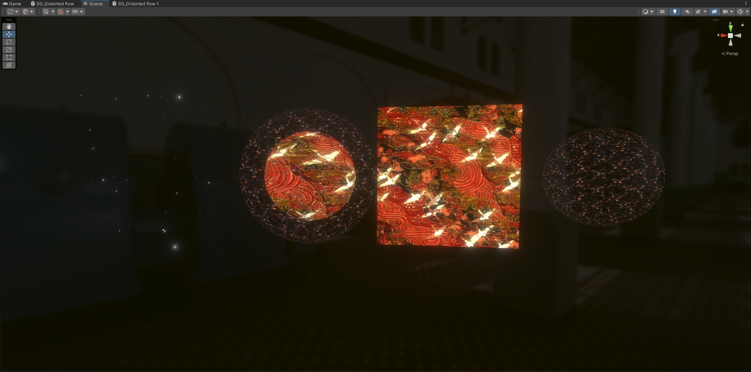 Media 1 for listing with flowing and distorted effects created using ShaderGraph