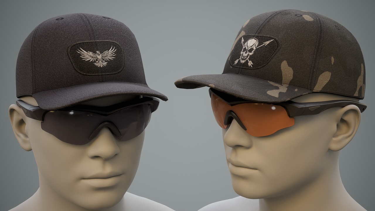 Media 1 for listing Tactical Sunglasses & Baseball Cap 01