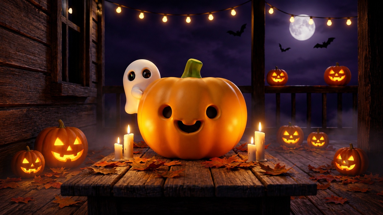 Media 1 for listing Ghost Buddy Pumpkin