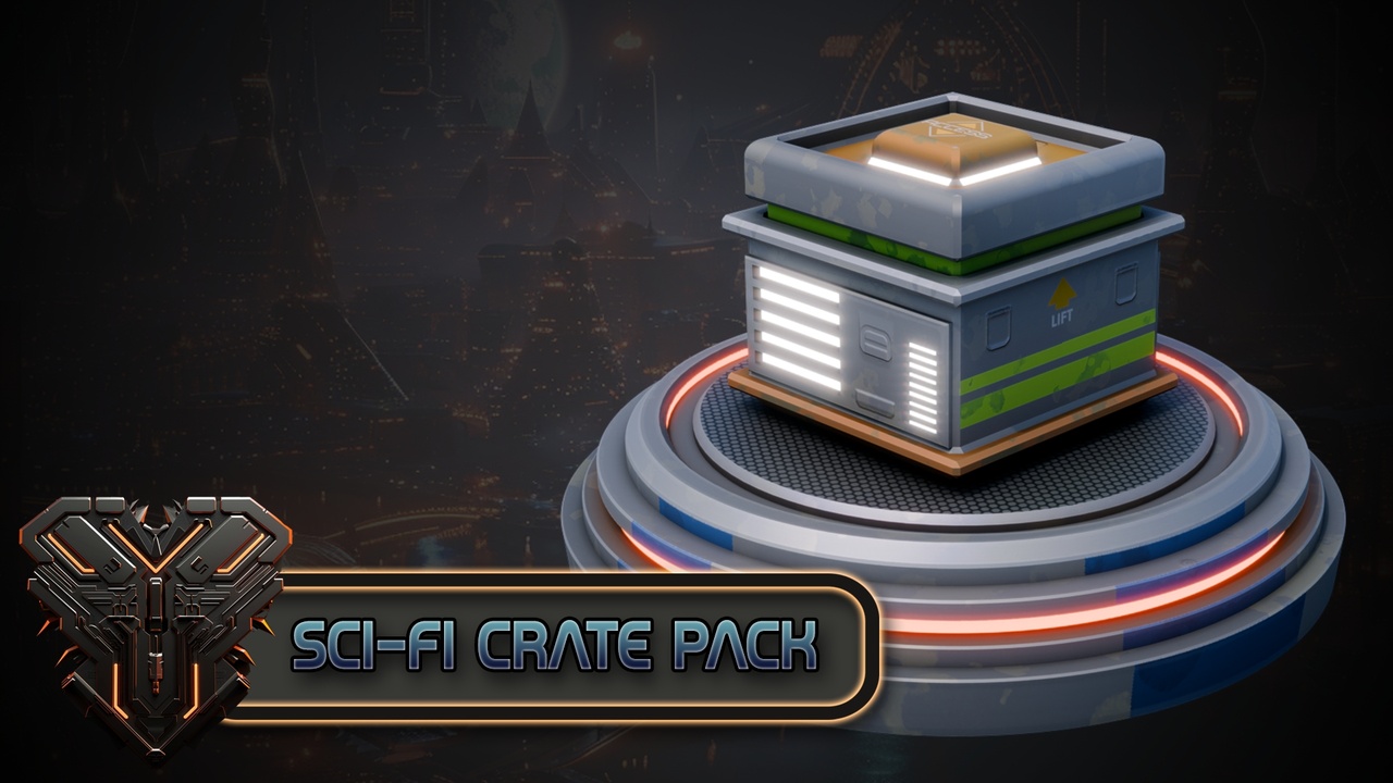 20 Sci-Fi Crates Pack | Fab