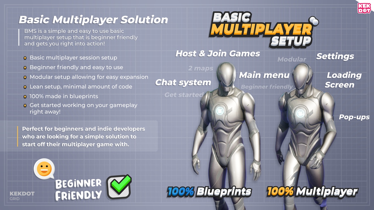 Media 1 for listing Basic Multiplayer Setup - Lobby/Sessions - By Kekdot