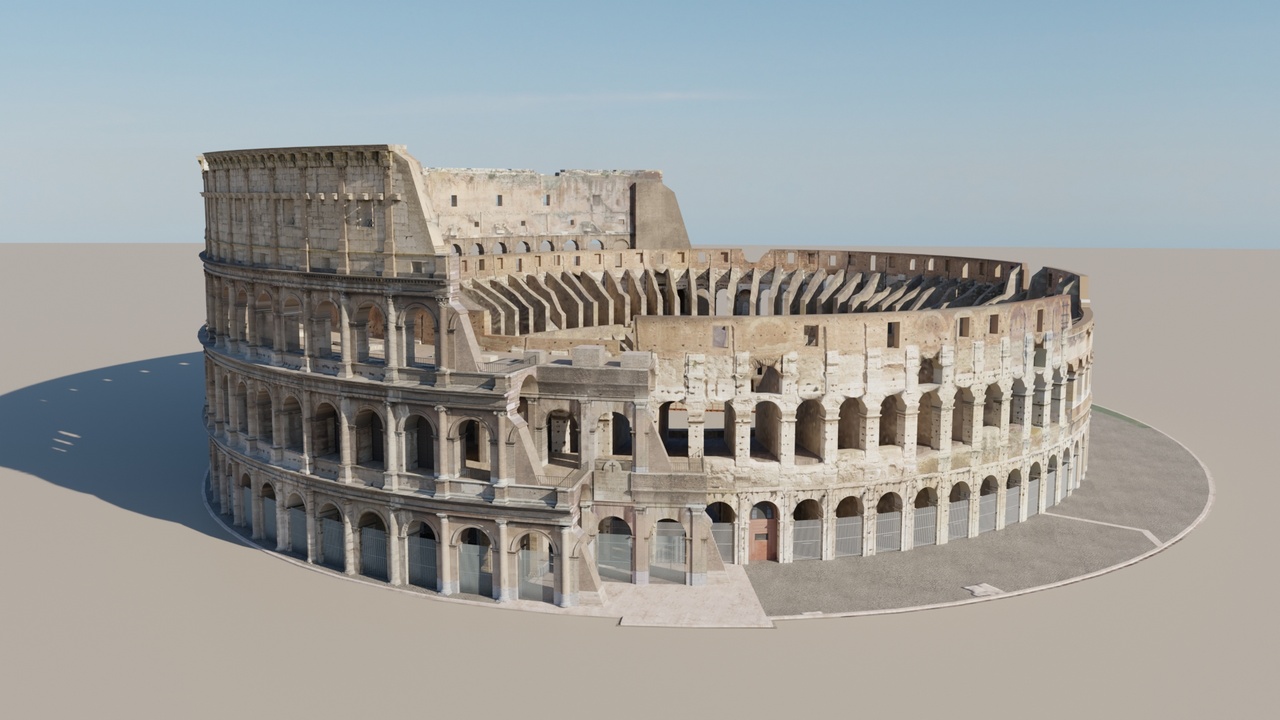 Colossus Rome Realistic Roman Colosseum Ruins – Ultra High Detail 8K PBR Game Asset | Fab