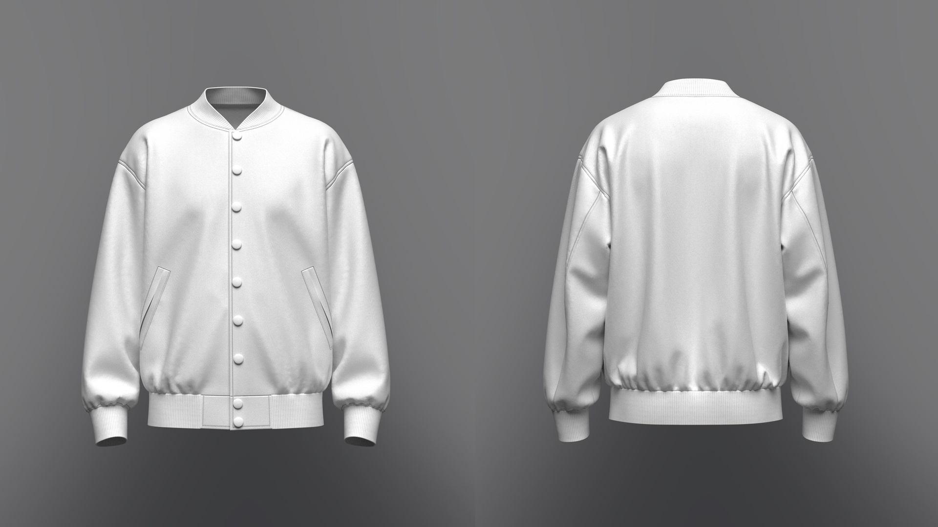 Media 1 for listing Men's Oversized Bomber Jacket