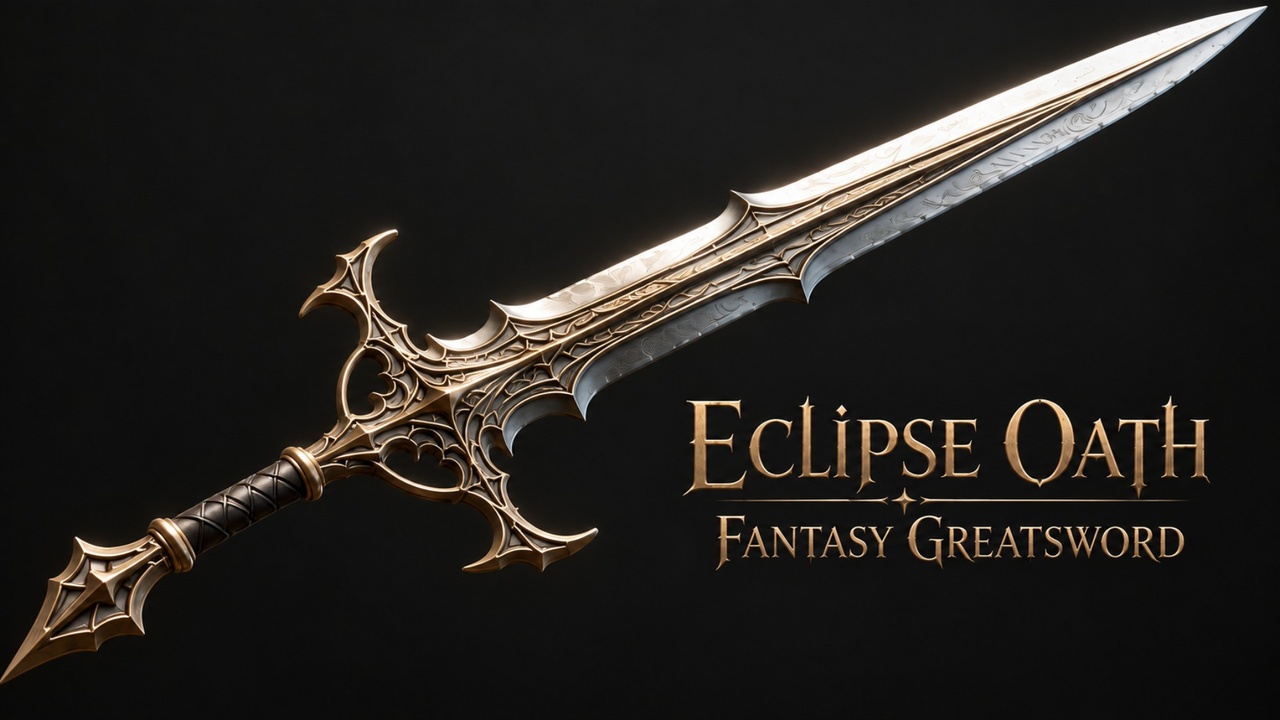Media 1 for listing Eclipse Oath – Fantasy Greatsword