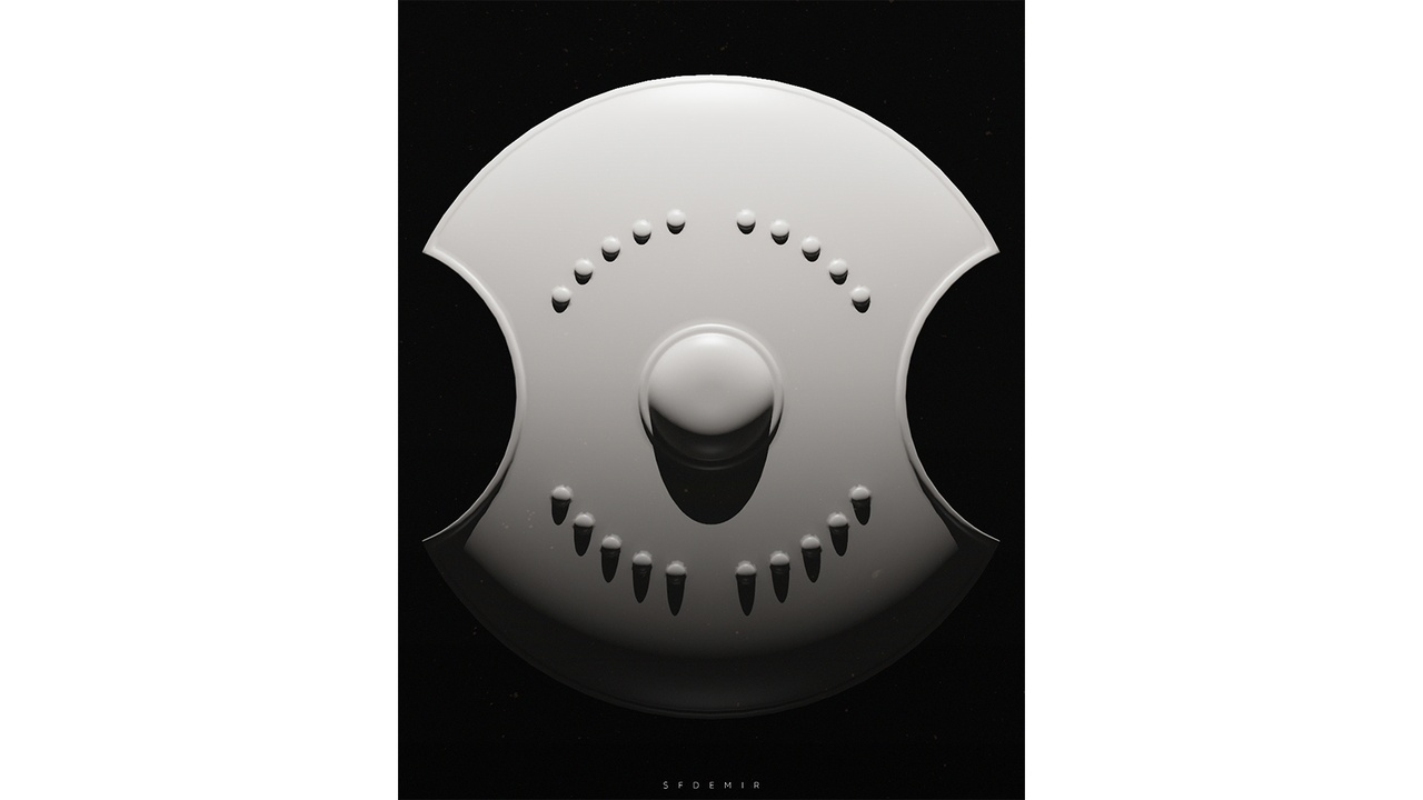 Media 1 for listing Antique Medusa Shield 3D Model