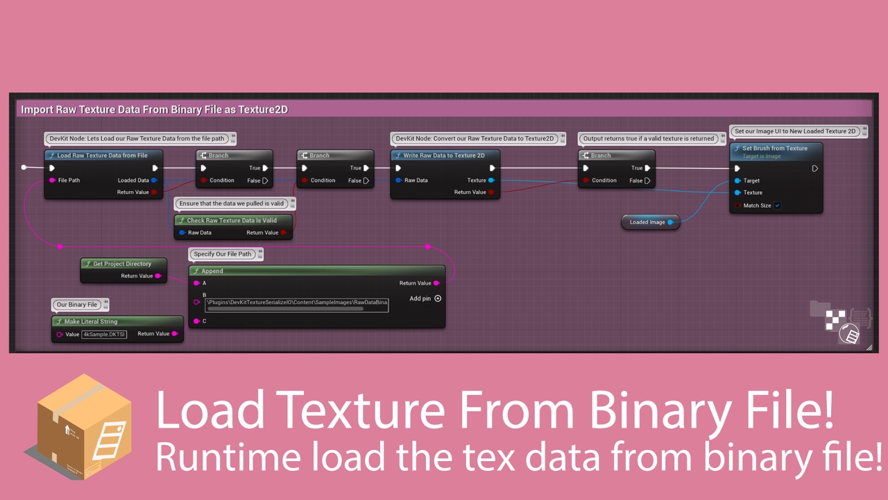 DevKit - Runtime Texture Import and Serialize IO
