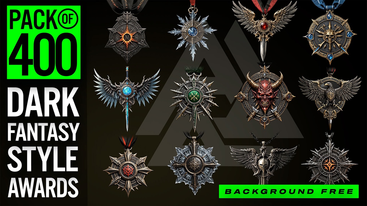Media 1 for listing Pack of 400 Awards, Medals, Achievements, Artifacts and Pendants