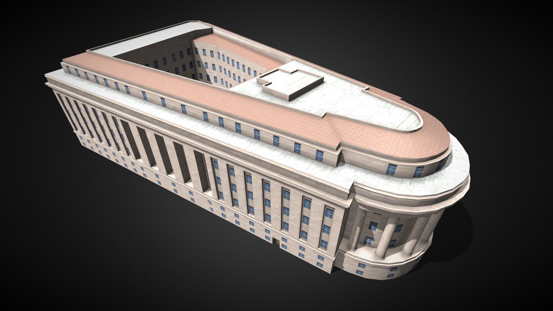 Federal Trade Commission Library Low Poly | Fab
