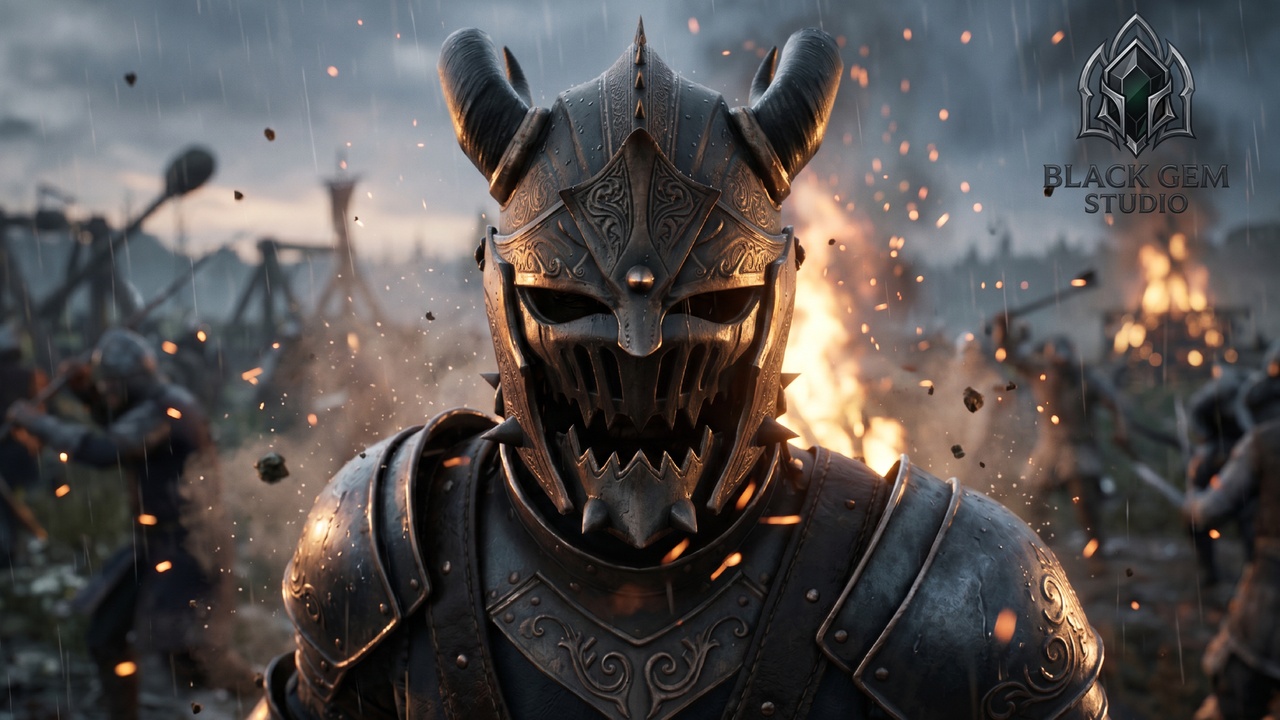 Media 1 for listing Demonic Abyss War Helmet for Dark Fantasy Metahuman Characters