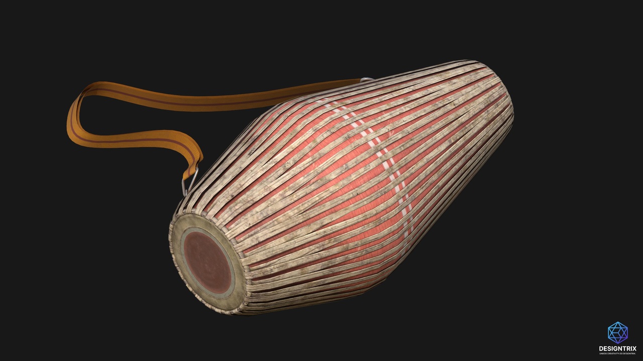 Media 1 for listing Mridanga 3D Model
