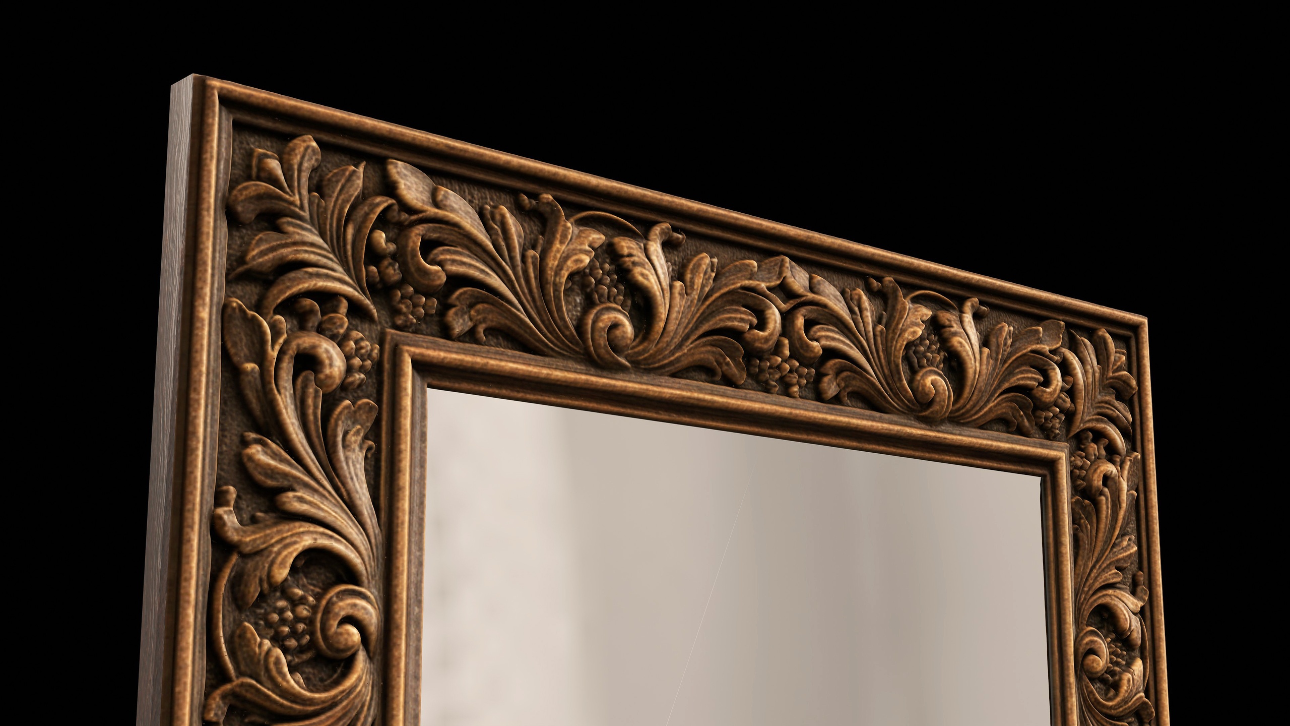 Media 1 for listing Antique Mirror 3D Model